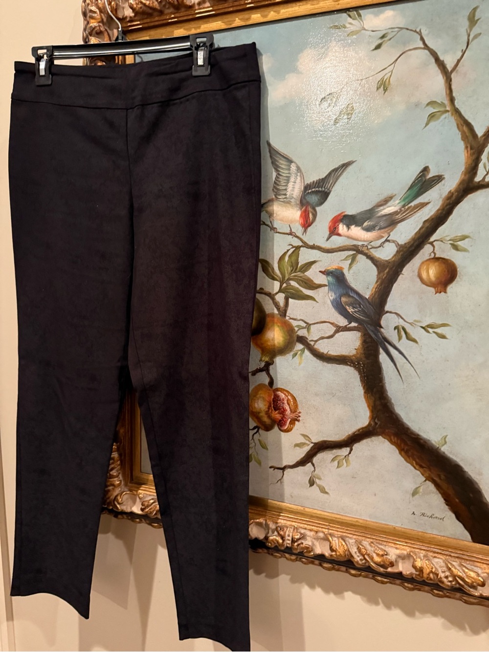 Sleek Black Cropped print on print Pants